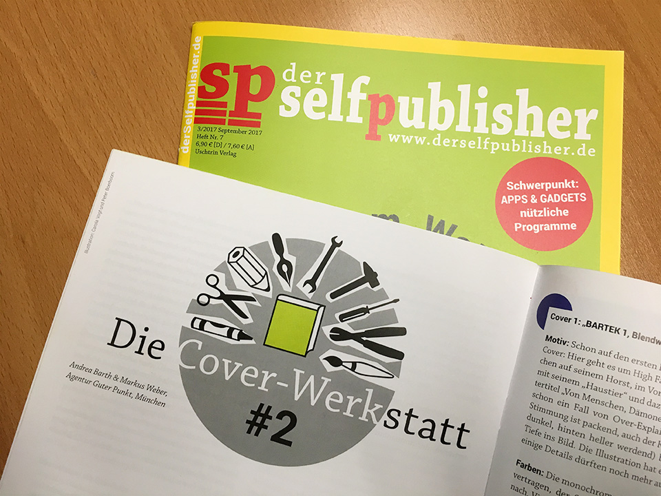 Cover-Werkstatt 2: Artikel in derselfpublisher (Ausgabe September 2017)