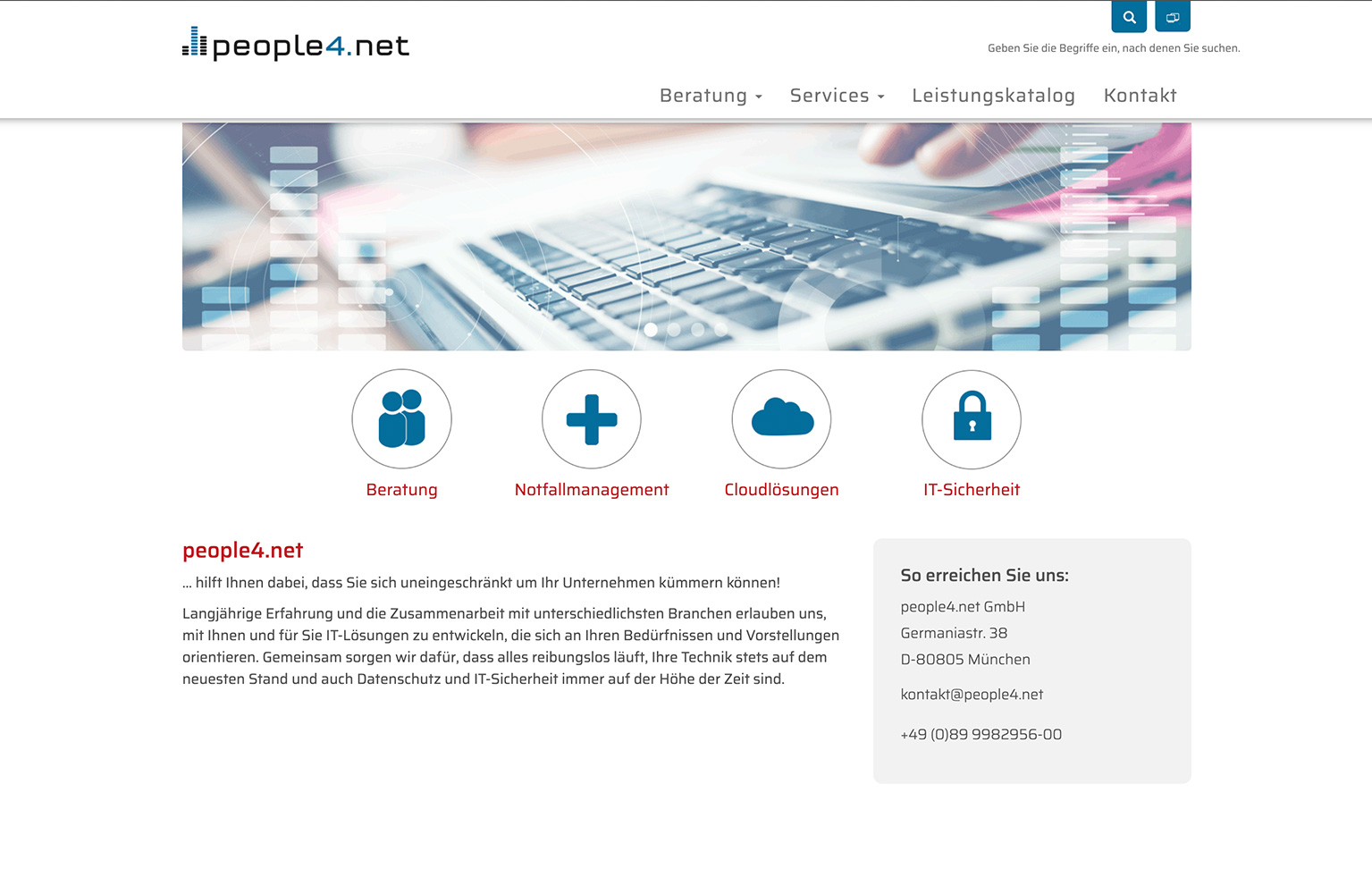 Webdesign & Programmierung für People4.net