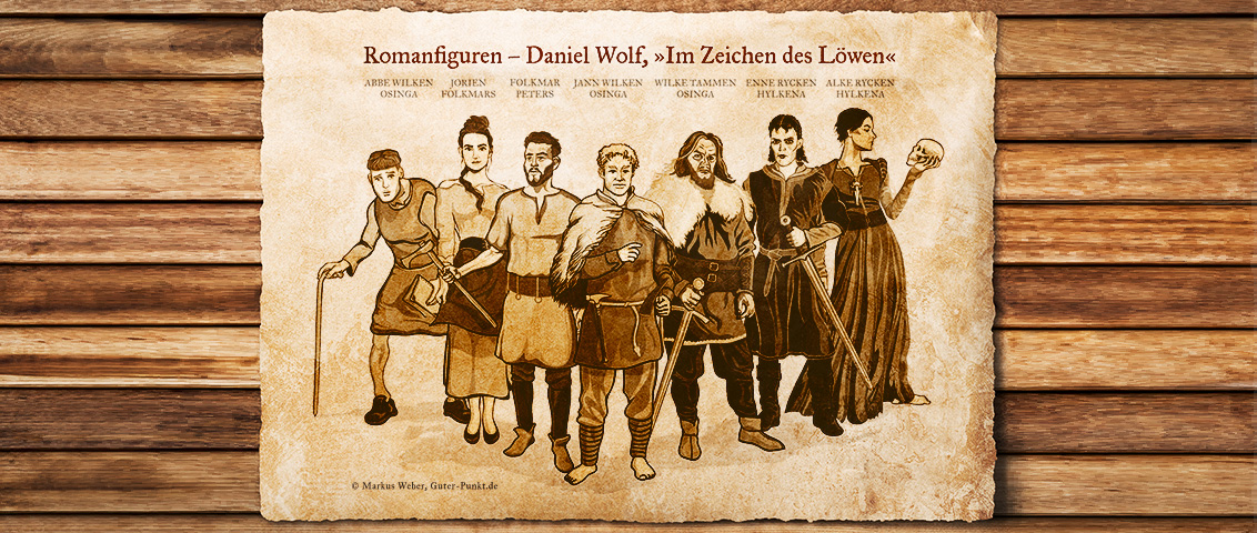 Illustrationen für Daniel Wolf, Im Zeichen des Löwen: Markus Weber, Guter Punkt München